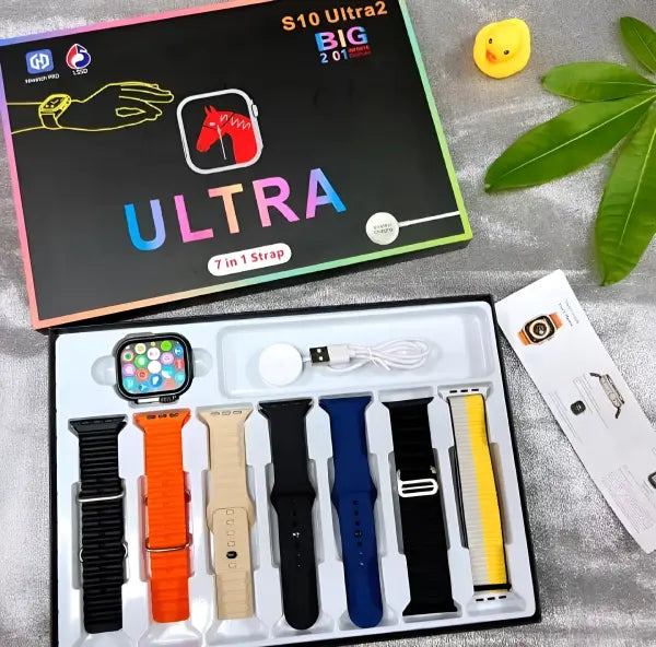 S10 Ultra 2 Smartwatch – Water Resistant, Magnetic Charging, Kids & Adults