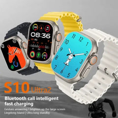 S10 Ultra 2 Smartwatch – Water Resistant, Magnetic Charging, Kids & Adults