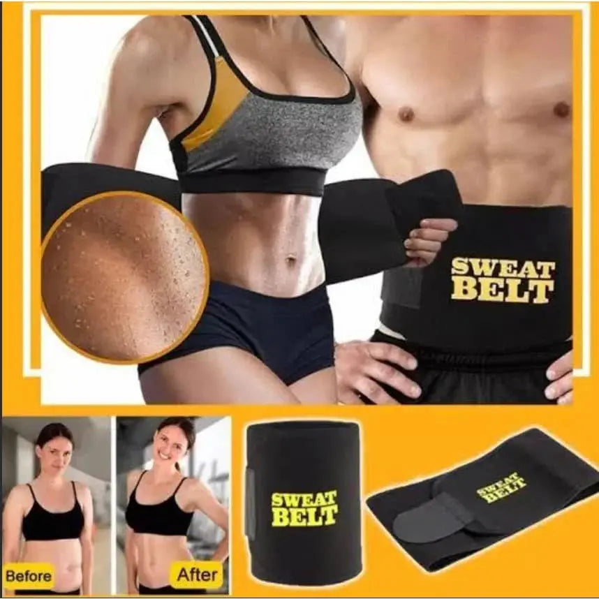 Hot Shaper Slimming Belt – Sweat & Fat Burner, Free Size for Men & Women
